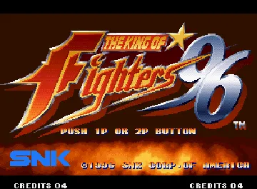 The King of Fighters '96 (set 1) screen shot title
